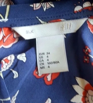 H&M Premium __Jedwabna bluzka w kwiaty__34 
