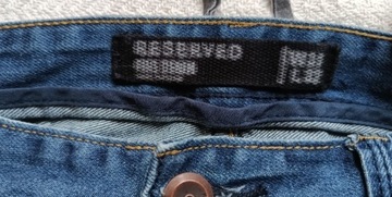 Reserved spodnie jeansowe z szelkami rozm SM 31/32