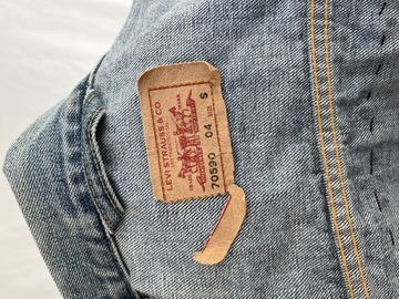 Katana jeansowa przerobiona custom levi's S