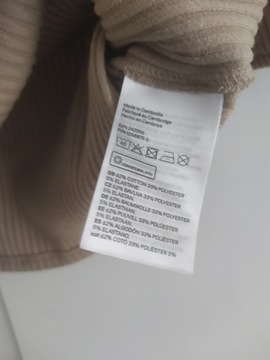 H&M Bluzka top w prążki nowy XL