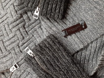 Burberry brit sweter szary L 100% oryg nr seryjny 