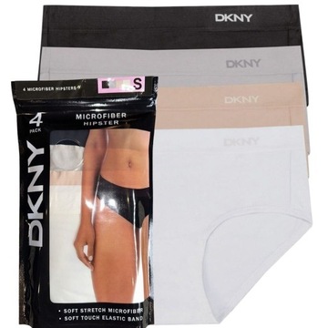 Figi Damskie DKNY HIPSTER MICROFIBRA S 4-PACK