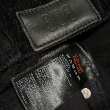 Spodnie sztruksowe sztruksy mom BDG czarne W30 L32