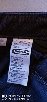 G-STAR   raw denim, spodnie damskie W 29, L 32 