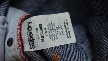 Superdry szorty jeansowe 34W męskie granatowe 