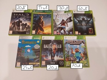  Zestaw 7 Gier Xbox 360 | Możliwość kupna osobno |