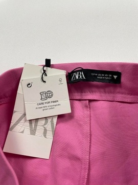 Spodnie Chinosy/Materiałowe Zara - M -  Różowy