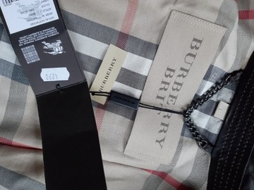 Burberry kurtka skórzana skóra brąz 100% oryg nr s