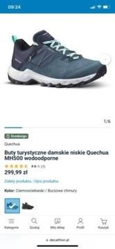 Quechua buty turystyczne damskie MH500 roz.38