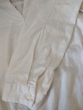 Koszula bluzka biała 36 New Look len bawełna