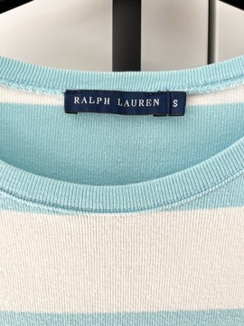 Ralph Lauren bawełniany longsleeve w paski S