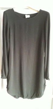 H&M DIVIDED tunika, sukienka czarna r.36