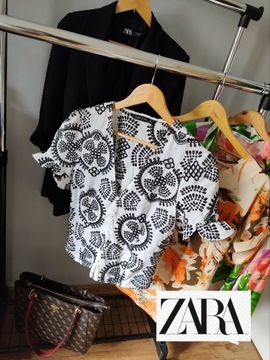 Piękna elegancka wiosenna bluzka Zara M 