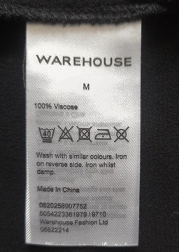 Czarny top wiskoza 100% Warehouse r. M