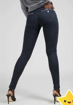 GUESS NOWE JEANSY CURVE X SKINNY MID W25 L30