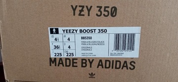 36 2/3 Adidas Yeezy Boost 350v1 Pirate Black 