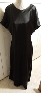Sukienka satynowa XL czarna nowa Zara 