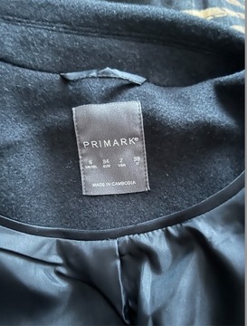 Nowy płaszcz Primark czarny rozm 34,36, S oversize