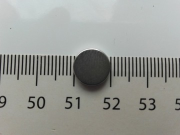 Круглый неодимийский магнит, 10 мм х 2 мм. Сильный новый N4