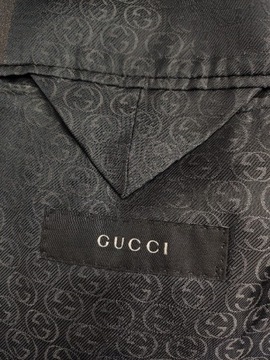Gucci włoska luksusowa marynarka od garnituru