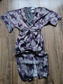sukienka NA-KD x Hanna Licious kimono 34 moro