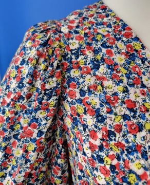 Nowa długa sukienka w kwiaty H&M - 100% wiskoza - M/ 38