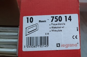 Legrand Mosaic 75014 nowe białe ramki 20szt.