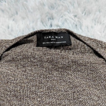 ZARA MAN Melanżowy męski sweter Basic