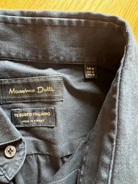 Czarna Koszula Massimo Dutti