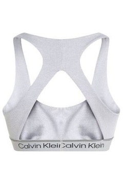 Biustonosz Calvin Klein szary prążkowany r.S