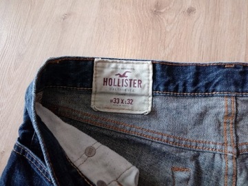 Hollister slim boot męskie spodnie jeansowe 33x32