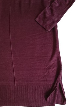 sukienka H&M Basic M bordo 100% viscose