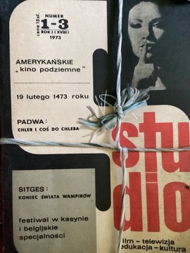 Czasopismo”STUDIO” , 1973,1974,1975 rok.