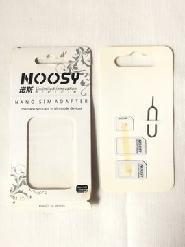 Adaptery nano micro standard SIM + kluczyk iPhone