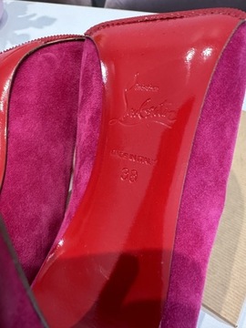 Christian Louboutin Pigalle Follies 38 pink różowe