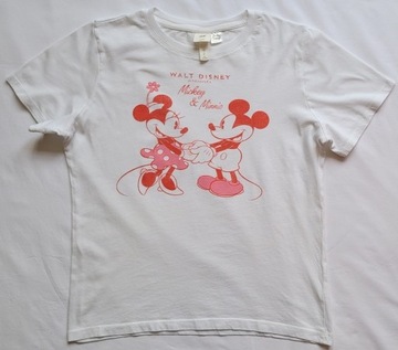 H&M koszulka t-shirt top L.O.G.G. BIAŁA DISNEY S