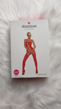 Sexowne Czerwone Bodystocking Obsessive roz.S/M/L