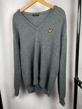 Sweter z Dekoltem V Lyle & Scott - XL - Wełna 