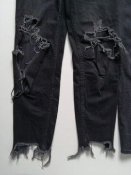 Spodnie dżinsowe z rozdarciami Bershka 2 pary 32