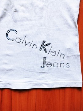 Calvin Klein Jeans golf biały