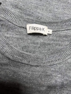 Filippa K! Szary sweter basic damski 100% wełna! S