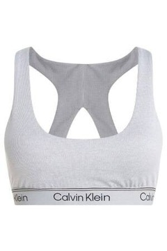 Biustonosz Calvin Klein szary prążkowany r.S