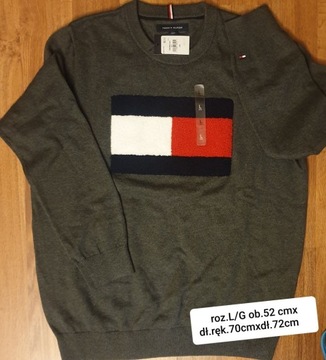 Sweter męski Tommy Hilfiger L-oryginalny z USA