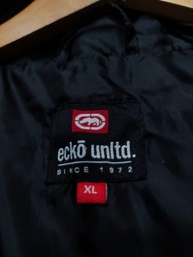 kurtka puchowa cienka XL Ecko unltd czarna sza