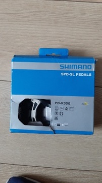 SHIMANO PD-R550 SPD-SL + bloki SM-SH11. Stan nowe.