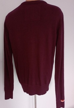 Superdry sweter męski burgund M/L