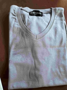 Giorgio Armani t shirt grey rozmiar L