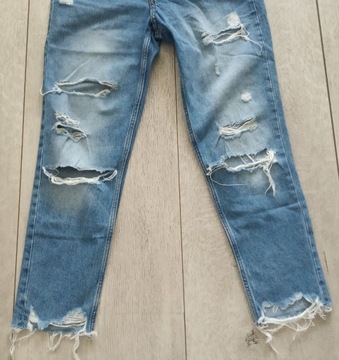 SPODNIE JEANSY H&M DZIURY R. 38 