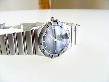 Omega Constellation Classic Black Gray Men