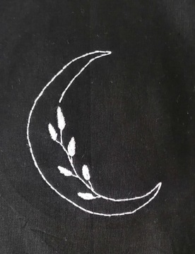 Torba bawełniana shoper z księżycem 